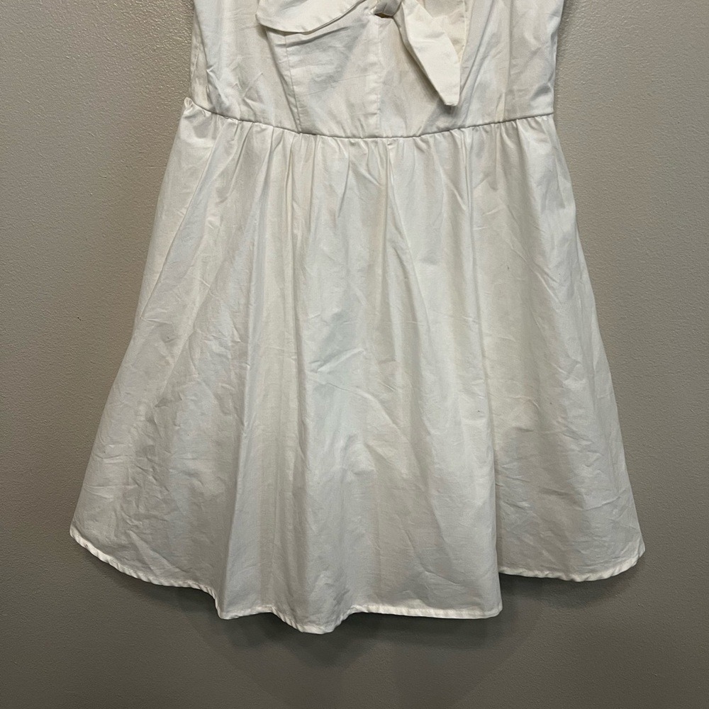 Bailey Blue Classic Mini White Dress Tie Front Detail Size Medium Sailor Summer - Picture 2 of 11
